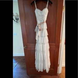 BCBG MAXAZRIA Off White Gown